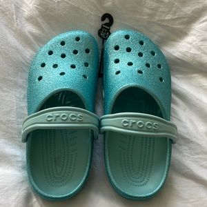 Glitter Blue Crocs